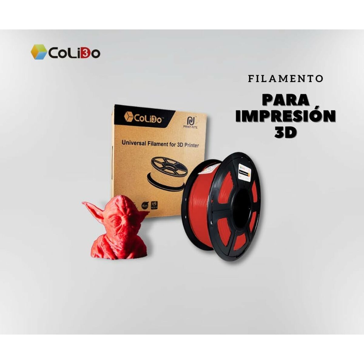 Filamentrulle CoLiDo Röd Ø 1,75 mm